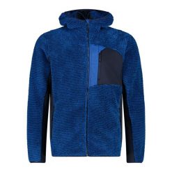 Bluza męska turystyczna CMP 34P1707. Niebieskie bluzy bez kaptura męskie CMP, m, z polaru. Za 304.50 zł.