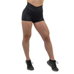 Spodenki treningowe damskie NEBBIA Intense Leg Day High-Waist. Czarne spodenki sportowe damskie Nebbia, bez wzorów, sportowe, z podwyższonym stanem. Za 69.99 zł.
