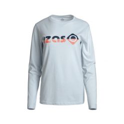 Koszulka Bierge W – Klasyczna elegancja i codzienna wygoda. Niebieskie t-shirty damskie IZAS, m, bez wzorów, bez kołnierzyka. Za 139.09 zł.