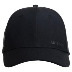 Czapka z daszkiem TENIS TC900 rozmiar 58. Czarne czapki męskie ARTENGO, bez wzorów, z elastanu, sportowe. Za 44.99 zł.