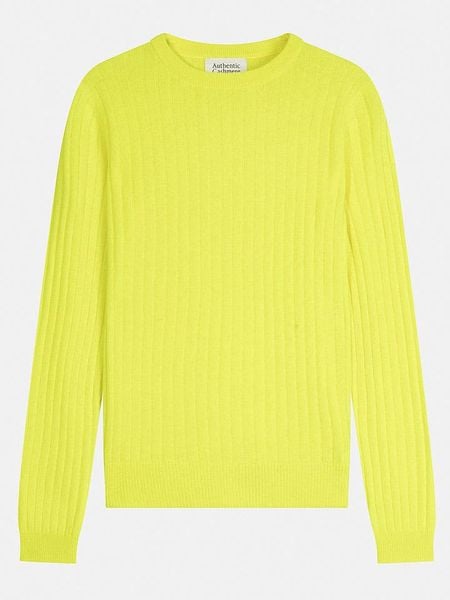 AUTHENTIC CASHMERE Kaszmirowy sweter "Bella" w kolorze żółtym rozmiar: XXL. Żółte swetry klasyczne damskie AUTHENTIC CASHMERE, xxl, z kaszmiru, bez kołnierzyka. Za 248.58 zł.