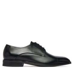 Półbuty BOSS. Czarne buty wizytowe męskie Boss, bez zapięcia. Za 1,489.00 zł.