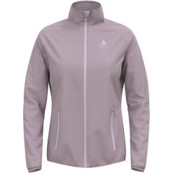 Kurtka techniczna damska ODLO Essential Light Jacket. Fioletowe kurtki damskie Odlo, bez wzorów, z materiału, bez kaptura. W wyprzedaży za 259.35 zł.