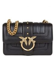 Pinko Torebka w kolorze czarnym - 21 x 13 x 7 cm rozmiar: onesize. Czarne torebki klasyczne damskie Pinko, bez wzorów, z materiału, bez dodatków. Za 935.53 zł.