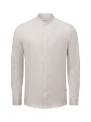 Lindbergh koszula casual Mężczyźni Comfort Fit Bawełna beżowy, XL. Brązowe koszule męskie Lindbergh, m, bez wzorów, z bawełny, bez kołnierzyka, bez ramiączek. Za 249.95 zł.