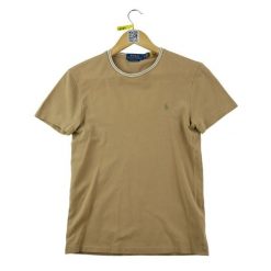 Second life - Koszulka męska z krótkim rękawem Beżowa - Stan dobry. Brązowe t-shirty sportowe męskie Ralph Lauren, m, bez ramiączek. Za 97.25 zł.