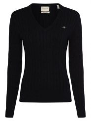 Gant Sweter Kobiety Bawełna niebieski, XS. Niebieskie swetry klasyczne damskie Gant, xs, z bawełny, bez kołnierzyka. Za 599.95 zł.