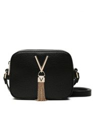 Valentino Torebka Divina VBS1R409G Czarny. Czarne listonoszki damskie Valentino, bez wzorów, ze skóry, bez dodatków. Za 189.99 zł.
