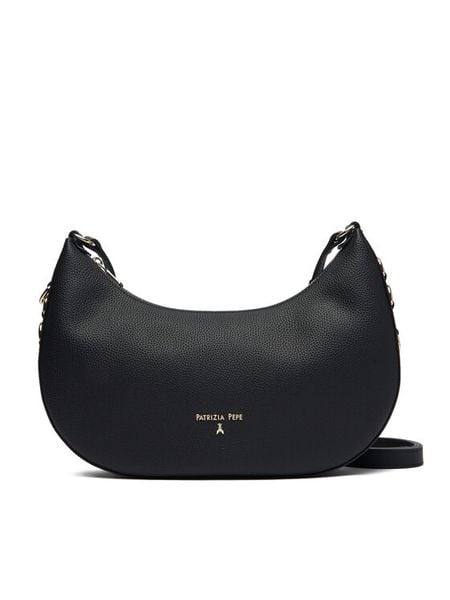 Patrizia Pepe Torebka 8B0311/L001-K103 Czarny. Czarne torebki klasyczne damskie Patrizia Pepe, bez wzorów, ze skóry, bez dodatków. Za 1,129.00 zł.