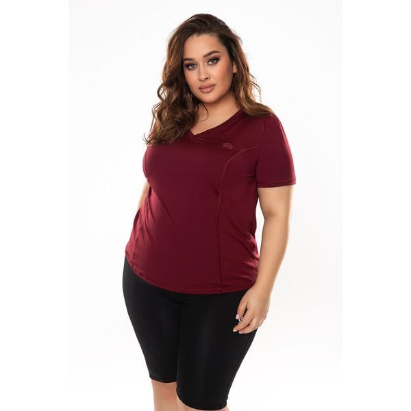 Koszulka fitness damska Rough Radical Ready Plus size. Brązowe bluzki damskie ROUGH RADICAL, plus size, bez wzorów, bez ramiączek. Za 109.90 zł.