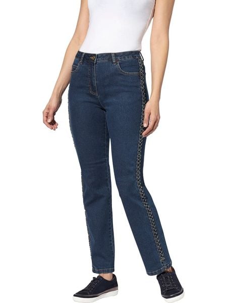 WITT WEIDEN Dżinsy - Regular fit - w kolorze granatowym rozmiar: 52. Niebieskie jeansy damskie WITT WEIDEN. Za 43.99 zł.