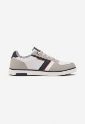 Białe Buty Sportowe Sneakersy z Ozdobnymi Przeszyciami Poltia. Białe buty sportowe na co dzień męskie Born2be, z jeansu, bez zapięcia. Za 139.99 zł.