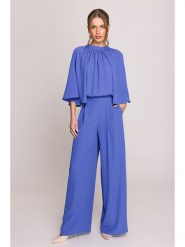 Stylove Kombinezon w kolorze niebieskim rozmiar: M. Niebieskie kombinezony damskie Stylove, m, bez wzorów, bez kołnierzyka, bez ramiączek. Za 276.71 zł.