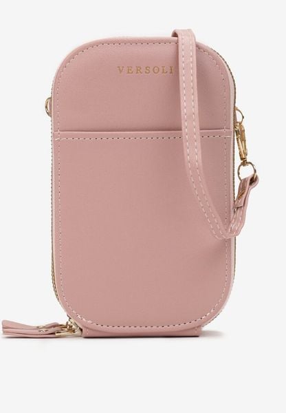 Różowa Dwukomorowa Torebka na Pasku Foick. Czerwone torebki klasyczne damskie Renee, bez wzorów, bez dodatków. Za 44.99 zł.