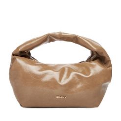Torebka JENNY. Brązowe torebki klasyczne damskie Jenny, bez wzorów, bez dodatków. Za 129.99 zł.