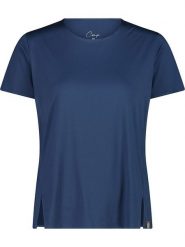 CMP Koszulka funkcyjna w kolorze granatowym rozmiar: 38. Niebieskie bluzki sportowe damskie CMP, z materiału, bez kołnierzyka, bez ramiączek. Za 95.92 zł.