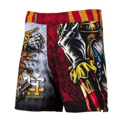 Spodenki Sportowe Męskie na trening i siłownię EXTREME HOBBY KILLER CARDS. Czerwone szorty męskie EXTREME HOBBY, bez wzorów, z dzianiny, sportowe. Za 229.00 zł.