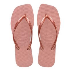 Klapki Havaianas Model 4148301h Kolor Rose. Czerwone klapki damskie Havaianas, bez wzorów, z gumy, bez obcasa. Za 94.99 zł.