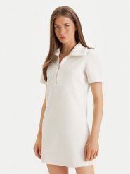 Calvin Klein Sukienka codzienna LV044F207G Beżowy Regular Fit. Brązowe sukienki damskie CALVIN KLEIN, na co dzień, s, bez wzorów, z syntetyku, bez kołnierzyka, bez ramiączek, proste. Za 569.99 zł.