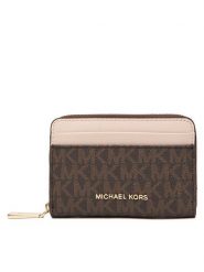 MICHAEL Michael Kors Portfel 32T4GJ6Z5B Brązowy. Brązowe portfele damskie MICHAEL Michael Kors, bez wzorów, ze skóry. Za 329.99 zł.