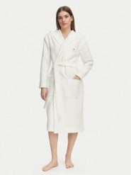 Tommy Hilfiger Szlafrok UW0UW06322 Kremowy. Białe szlafroki damskie Tommy Hilfiger, xs, bez wzorów, z bawełny. Za 409.99 zł.