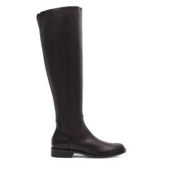 Muszkieterki GINO ROSSI. Czarne kozaki damskie Gino Rossi, bez obcasa, na płaskiej podeszwie. Za 459.99 zł.