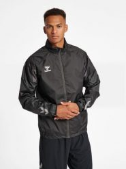Kurtka Hummel hmllead hmlPRO training /windbreaker. Czarne kurtki męskie HUMMEL, m, bez wzorów, z poliesteru, sportowe, bez kaptura. Za 238.50 zł.