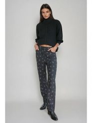 Monki Spodnie w kolorze antracytowym rozmiar: 36. Czarne spodnie materiałowe damskie Monki, bez wzorów, z materiału. Za 52.45 zł.