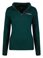 Geographical Norway Bluza polarowa "Tug" w kolorze ciemnozielonym rozmiar: L. Zielone bluzy bez kaptura damskie Geographical Norway, l, z polaru. Za 83.42 zł.