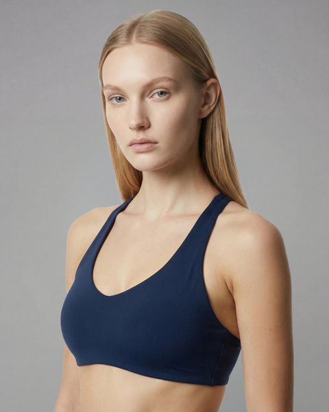 Biustonosz sportowy Racer Softform™ - Granatowy. Niebieskie biustonosze sportowe damskie JOY STUDIO, bez wzorów, z materiału. Za 142.00 zł.