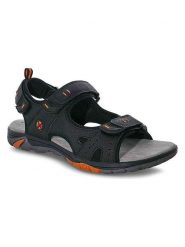 Kimberfeel Sandały "Yuki" w kolorze czarnym rozmiar: 41. Czarne sandały męskie Kimberfeel, z otwartym noskiem, bez zapięcia. Za 173.99 zł.