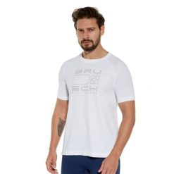 Koszulka biegowa z krótkim rękawem męska Brubeck Aerate. Białe t-shirty sportowe męskie Brubeck, m, z poliamidu, bez ramiączek, do biegania. Za 89.99 zł.