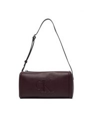 Calvin Klein Torebka Bold Ck Slouchy Shoulder Bag LV04F3894G Brązowy ciemny. Brązowe torebki klasyczne damskie CALVIN KLEIN, bez wzorów, ze skóry, bez dodatków. Za 369.99 zł.