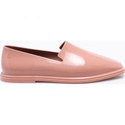 Melissa - Półbuty Prana. Czerwone półbuty damskie Melissa, bez wzorów, z gumy, bez obcasa. W wyprzedaży za 159.90 zł.