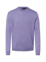 Polo Ralph Lauren sweter wełniany Mężczyźni Wełna merino lila, XL. Swetry męskie Polo Ralph Lauren, m, bez wzorów, z wełny, bez kołnierzyka. Za 919.95 zł.