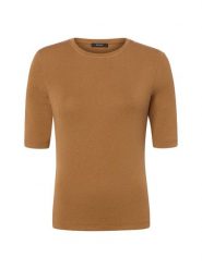 Opus Koszulka z domieszką wełny Kobiety brązowy, 36. Brązowe t-shirty damskie Opus, bez wzorów, z wełny, bez kołnierzyka. Za 199.95 zł.