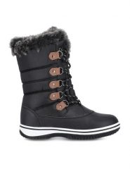 MOLS Śniegowce M244393 Czarny. Czarne śniegowce damskie MOLS, z materiału. Za 199.99 zł.