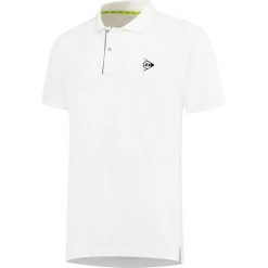 Koszulka tenisowa męska Dunlop Club Polo z kołnierzykiem. Białe koszulki polo męskie Dunlop, m, bez wzorów, bez ramiączek. Za 139.99 zł.