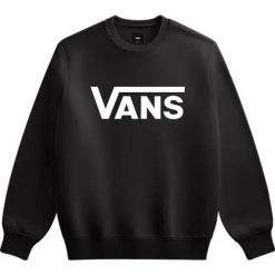 Bluza sportowa męska Vans VN000JSFBLK1. Czarne bluzy bez kaptura męskie Vans, bez wzorów, z bawełny, eleganckie, bez kołnierzyka, bez ramiączek. Za 412.00 zł.