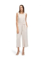 BETTY & CO Kombinezon w kolorze kremowym rozmiar: 38. Brązowe kombinezony damskie Betty & Co., bez wzorów, bez kołnierzyka, bez ramiączek. Za 205.83 zł.