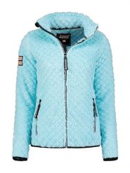 Geographical Norway Kurtka polarowa "Uparola" w kolorze błękitnym rozmiar: L. Niebieskie kurtki damskie Geographical Norway, l, bez wzorów, z polaru, bez kaptura. Za 105.38 zł.
