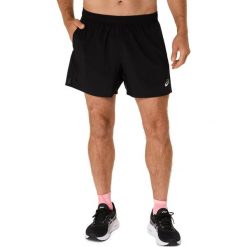 5-calowe spodenki Asics Core. Czarne szorty męskie Asics, l, z materiału, do biegania. Za 139.99 zł.