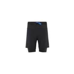 Spodenki do biegania męskie Millet Intense 2in1 Short M Czarny Active Fit. Czarne szorty męskie Millet, bez kołnierzyka. Za 359.00 zł.