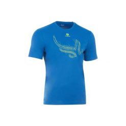 T-Shirt tenisowy Soft 100 męski. Niebieskie t-shirty męskie ARTENGO, m, bez wzorów, z materiału, bez kołnierzyka. W wyprzedaży za 19.99 zł.