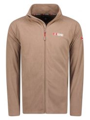 Canadian Peak Kurtka polarowa "Tugeak" w kolorze szarobrązowym rozmiar: L. Brązowe kurtki damskie Canadian Peak, l, bez wzorów, z materiału, bez kaptura. Za 83.42 zł.