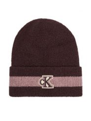 Calvin Klein Czapka LV04F8100G Bordowy. Czerwone czapki zimowe damskie CALVIN KLEIN, z poliesteru. Za 209.99 zł.
