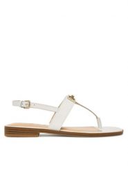 Guess Sandały FLJRMY LEA03 Biały. Białe sandały damskie Guess, z aplikacjami, ze skóry, bez obcasa, na płaskiej podeszwie. Za 499.99 zł.