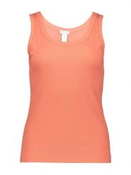 Hanro Top w kolorze pomarańczowym rozmiar: S. Pomarańczowe topy damskie Hanro, s, bez wzorów, bez kołnierzyka. Za 92.64 zł.