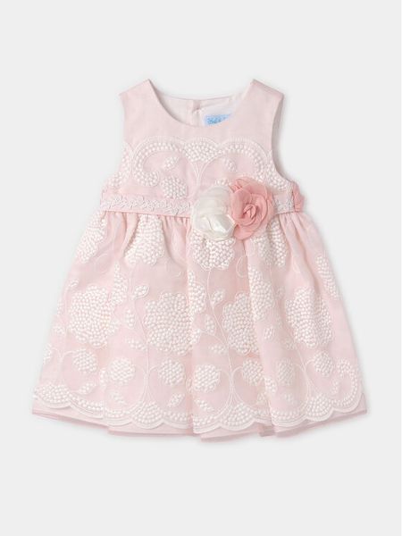 Abel & Lula Sukienka elegancka 5010 Różowy Regular Fit. Czerwone sukienki dziewczęce Abel & Lula, bez wzorów, z syntetyku, bez ramiączek. Za 281.99 zł.