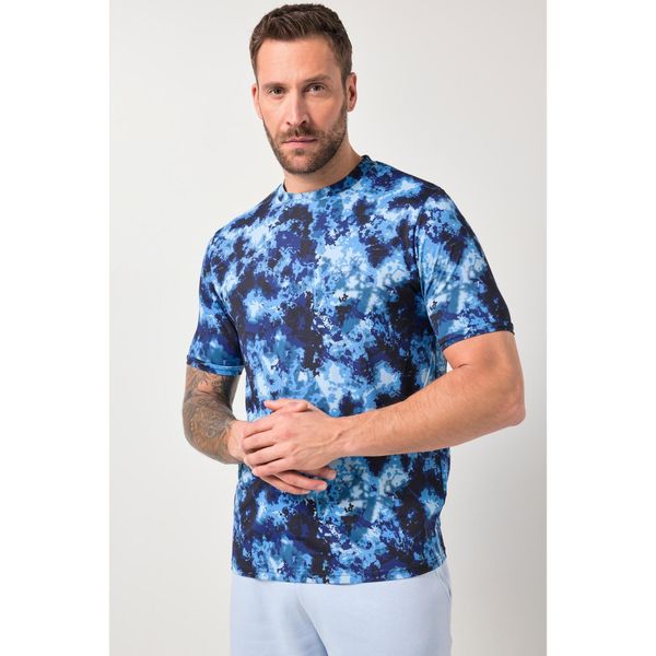 Męska T-shirt FLEXNAMIC® fitness rękaw 1/2 nadruk na całej powierzchni. Niebieskie t-shirty męskie JAY-PI, m, bez wzorów, z elastanu, bez kołnierzyka. Za 179.99 zł.